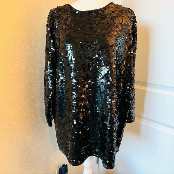 Michael Simon Dresses & Skirts - Henri Bendel x Michael Simon Vintage Sequin Beaded Mini Dress